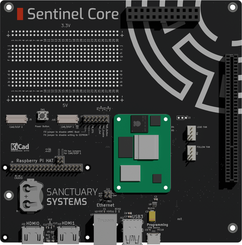 Sentinel Core - Top view.